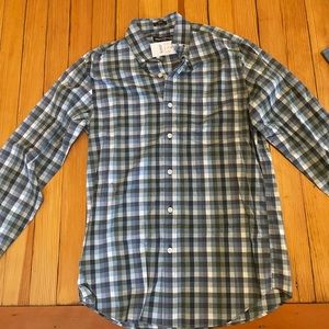 NWT J.Crew Mercantile blue-multi button down.